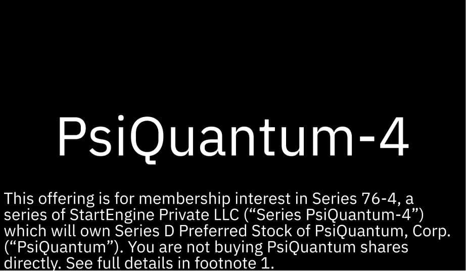 PsiQuantum-4 offering image