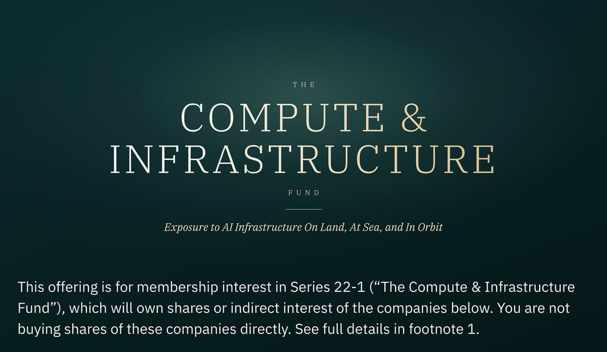 Compute and Infrastructure Fund offering image